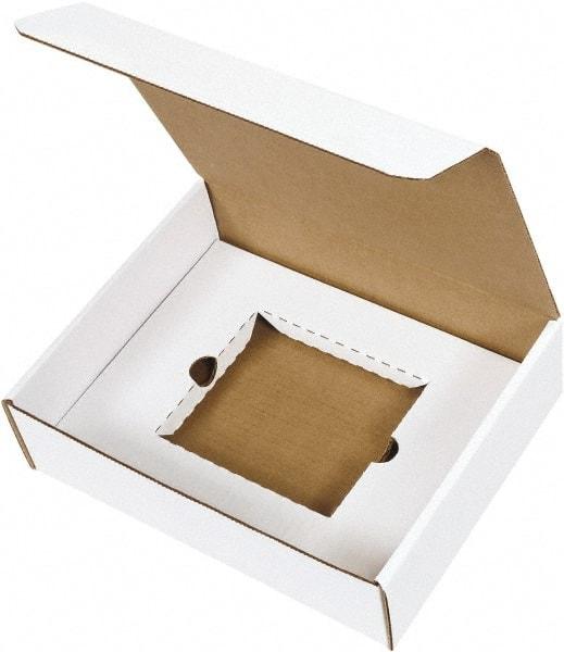 Made in USA - 8-3/4" Wide x 11-1/8" Long x 3" High Rectangle Crush Proof Mailers - 1 Wall, White - All Tool & Supply