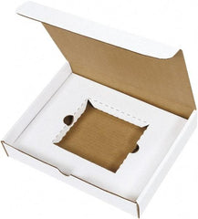 Made in USA - 8-3/4" Wide x 11-1/8" Long x 2" High Rectangle Crush Proof Mailers - 1 Wall, White - All Tool & Supply