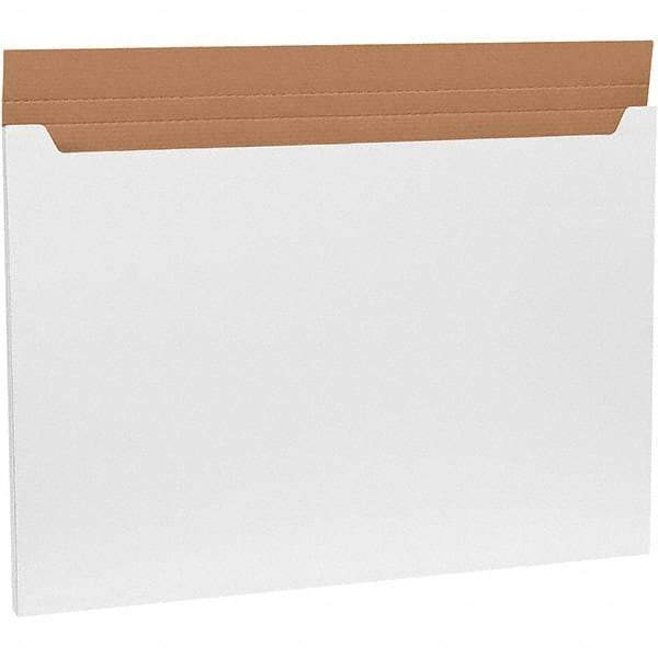 Made in USA - 26" Wide x 38" Long x 1" High Rectangle Crush Proof Mailers - 1 Wall, White - All Tool & Supply