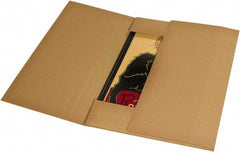 Made in USA - 30" Wide x 36" Long x 6" High Rectangle Crush Proof Mailers - 1 Wall, Kraft (Color) - All Tool & Supply