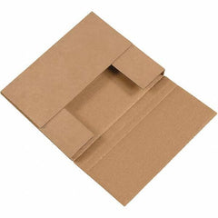 Made in USA - 8-1/4" Wide x 10-1/4" Long x 1-1/4" High Rectangle Crush Proof Mailers - 1 Wall, Kraft (Color) - All Tool & Supply