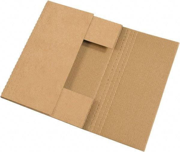 Made in USA - 12" Wide x 18" Long x 2" High Rectangle Crush Proof Mailers - 1 Wall, Kraft (Color) - All Tool & Supply