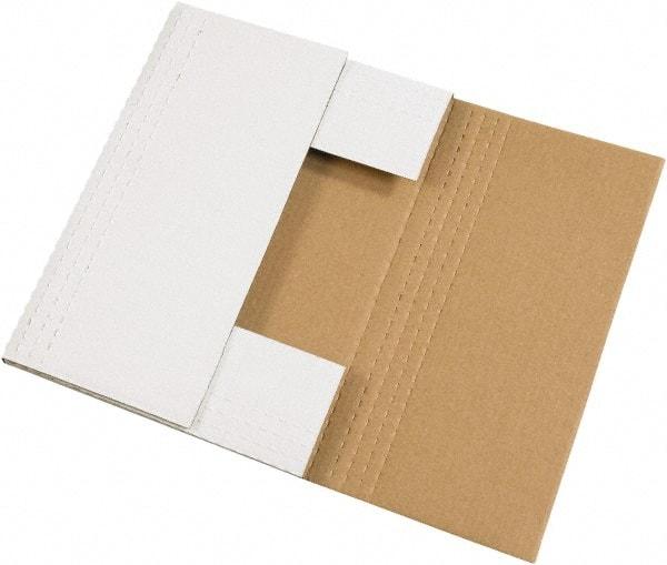 Made in USA - 11-1/8" Wide x 15" Long x 2" High Rectangle Crush Proof Mailers - 1 Wall, White - All Tool & Supply