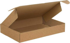 Made in USA - 10" Wide x 16" Long x 2-3/4" High Rectangle Crush Proof Mailers - 1 Wall, Kraft (Color) - All Tool & Supply