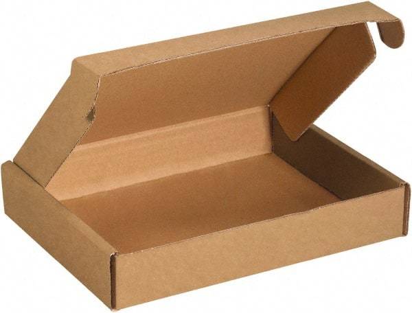 Made in USA - 8" Wide x 12" Long x 2-3/4" High Rectangle Crush Proof Mailers - 1 Wall, Kraft (Color) - All Tool & Supply