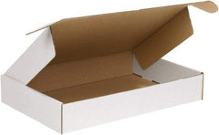 Made in USA - 11-1/8" Wide x 17-1/8" Long x 3" High Rectangle Crush Proof Mailers - 1 Wall, White - All Tool & Supply