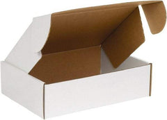 Made in USA - 11-1/8" Wide x 17-1/8" Long x 4" High Rectangle Crush Proof Mailers - 1 Wall, White - All Tool & Supply