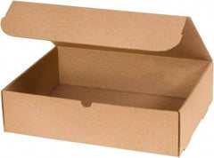 Made in USA - 11-1/8" Wide x 15-1/8" Long x 4" High Rectangle Crush Proof Mailers - 1 Wall, Kraft (Color) - All Tool & Supply