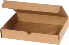 Made in USA - 8-3/4" Wide x 11-1/8" Long x 2" High Rectangle Crush Proof Mailers - 1 Wall, Kraft (Color) - All Tool & Supply