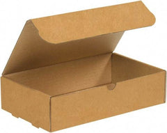 Made in USA - 3-5/8" Wide x 7" Long x 2-1/8" High Rectangle Crush Proof Mailers - 1 Wall, Kraft (Color) - All Tool & Supply