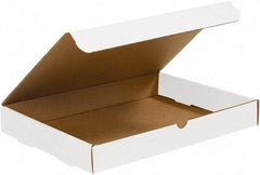 Made in USA - 11-1/8" Wide x 15-1/8" Long x 2" High Rectangle Crush Proof Mailers - 1 Wall, White - All Tool & Supply