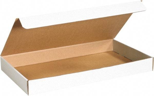 Made in USA - 8-3/4" Wide x 14-1/8" Long x 2" High Rectangle Crush Proof Mailers - 1 Wall, White - All Tool & Supply