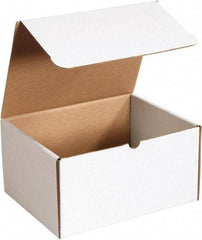 Made in USA - 9-1/4" Wide x 12-1/8" Long x 6" High Rectangle Crush Proof Mailers - 1 Wall, White - All Tool & Supply