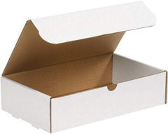 Made in USA - 11-1/8" Wide x 17-1/8" Long x 4" High Rectangle Crush Proof Mailers - 1 Wall, White - All Tool & Supply