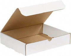 Made in USA - 8-3/4" Wide x 11-1/8" Long x 2-5/16" High Rectangle Crush Proof Mailers - 1 Wall, White - All Tool & Supply