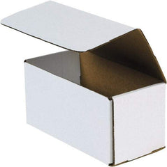 Made in USA - 4" Wide x 10" Long x 4" High Rectangle Crush Proof Mailers - 1 Wall, White - All Tool & Supply