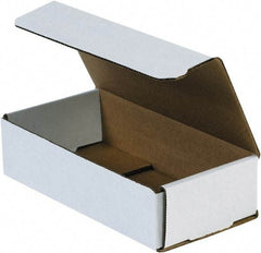 Made in USA - 5" Wide x 8" Long x 1" High Rectangle Crush Proof Mailers - 1 Wall, White - All Tool & Supply