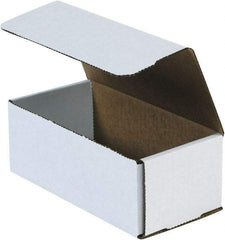 Made in USA - 4" Wide x 8" Long x 3" High Rectangle Crush Proof Mailers - 1 Wall, White - All Tool & Supply