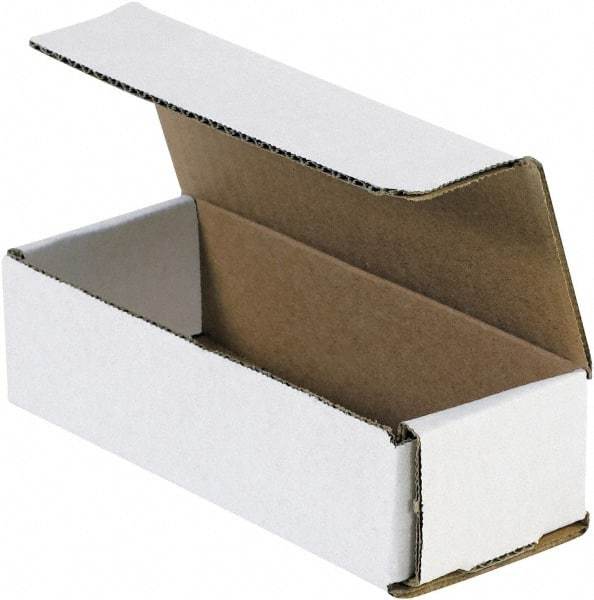 Made in USA - 3-1/2" Wide x 12" Long x 3" High Rectangle Crush Proof Mailers - 1 Wall, White - All Tool & Supply