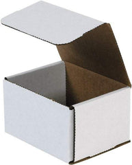 Made in USA - 7" Wide x 8" Long x 6" High Rectangle Crush Proof Mailers - 1 Wall, White - All Tool & Supply