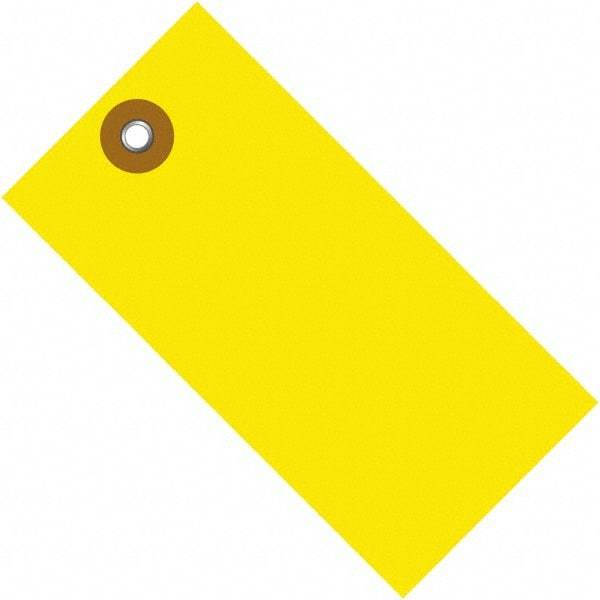 Dupont - 5-3/4" High x 2-7/8" Long, Safety & Facility Blank Tag - Yellow Spunbonded Olefin - All Tool & Supply