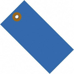 Dupont - 3-3/4" High x 1-7/8" Long, Safety & Facility Blank Tag - Blue Spunbonded Olefin - All Tool & Supply