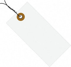 Dupont - 5-3/4" High x 2-7/8" Long, Safety & Facility Blank Tag - White Spunbonded Olefin - All Tool & Supply