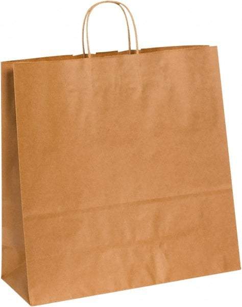 Made in USA - Kraft Grocery Bag - 16 x 6 x 15-3/4, Kraft - All Tool & Supply