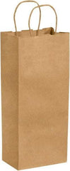 Made in USA - Kraft Grocery Bag - 5-1/4 x 3-1/4 x 13, Kraft - All Tool & Supply