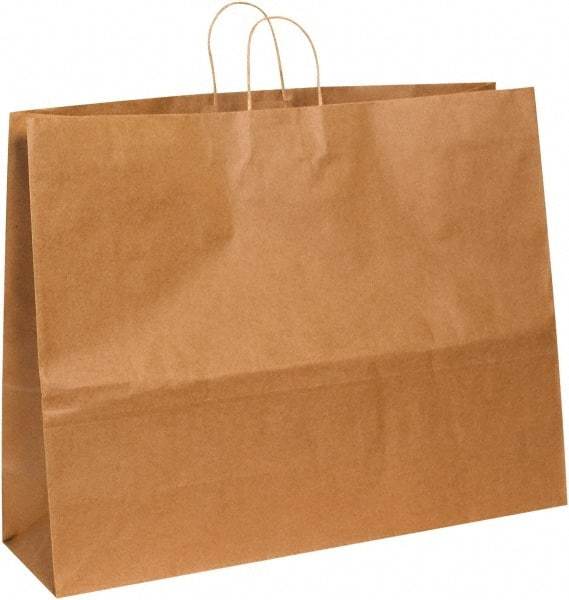 Made in USA - Kraft Grocery Bag - 24 x 7-1/4 x 18-3/4, Kraft - All Tool & Supply