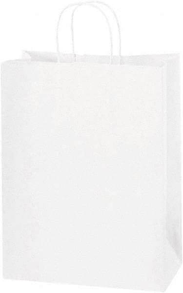 Made in USA - Kraft Grocery Bag - 10 x 5 x 13, White - All Tool & Supply