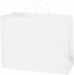 Made in USA - Kraft Grocery Bag - 16 x 6 x 12, White - All Tool & Supply