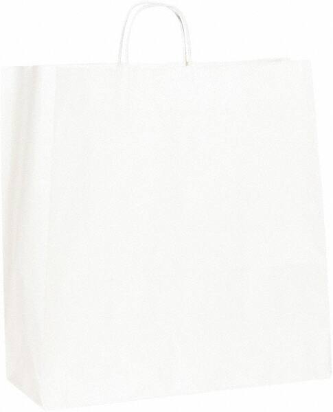 Made in USA - Kraft Grocery Bag - 18 x 7 x 18-3/4, White - All Tool & Supply