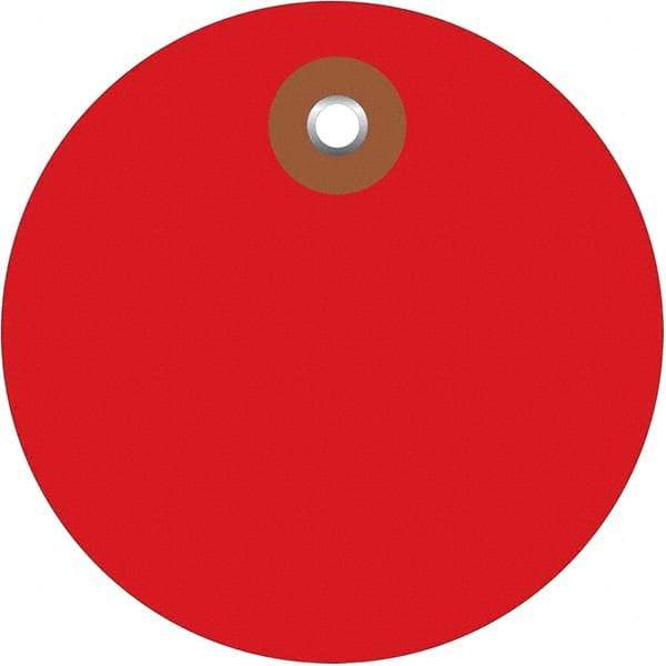 Made in USA - Safety & Facility Blank Tag - Red Vinyl - All Tool & Supply