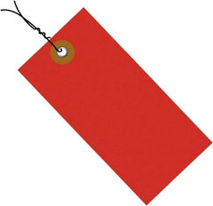 Dupont - 4-1/4" High x 2-1/8" Long, Safety & Facility Blank Tag - Red Spunbonded Olefin - All Tool & Supply