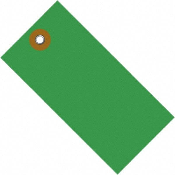 Dupont - 4-1/4" High x 2-1/8" Long, Safety & Facility Blank Tag - Green Spunbonded Olefin - All Tool & Supply