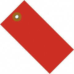 Dupont - 4-1/4" High x 2-1/8" Long, Safety & Facility Blank Tag - Red Spunbonded Olefin - All Tool & Supply