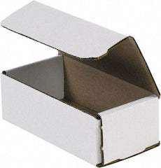 Made in USA - 3" Wide x 6" Long x 2" High Rectangle Crush Proof Mailers - 1 Wall, White - All Tool & Supply