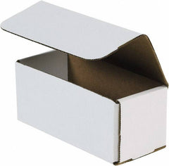 Made in USA - 3" Wide x 7" Long x 3" High Rectangle Crush Proof Mailers - 1 Wall, White - All Tool & Supply