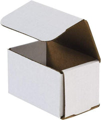 Made in USA - 7" Wide x 7" Long x 5" High Rectangle Crush Proof Mailers - 1 Wall, White - All Tool & Supply