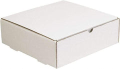 Made in USA - 11-1/2" Wide x 11-1/2" Long x 3-3/4" High Rectangle Crush Proof Mailers - 1 Wall, White - All Tool & Supply