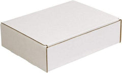 Made in USA - 8-3/4" Wide x 11-1/8" Long x 3" High Rectangle Crush Proof Mailers - 1 Wall, White - All Tool & Supply