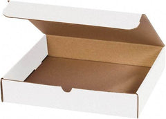 Made in USA - 10-3/4" Wide x 11-3/4" Long x 2-1/4" High Rectangle Crush Proof Mailers - 1 Wall, White - All Tool & Supply