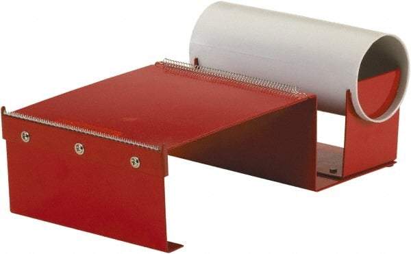 Import - 6" Wide, Single Roll, Manual Table/Desk Tape Dispenser - Metal, Unlimited Dispensed Tape Length - All Tool & Supply