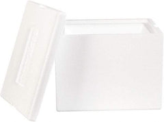 Made in USA - 10" Wide x 12" Long x 9" High Rectangle Insulated Box - White - All Tool & Supply