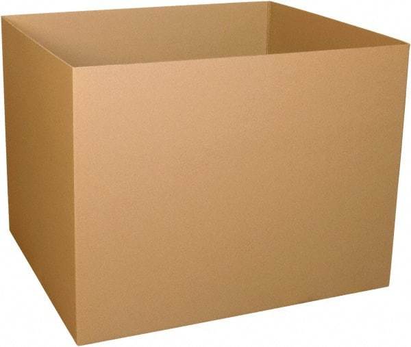 Made in USA - 48" Wide x 48" Long x 36" High Rectangle Heavy Duty Corrugated Box - 3 Walls, Kraft (Color), 280 Lb Capacity - All Tool & Supply