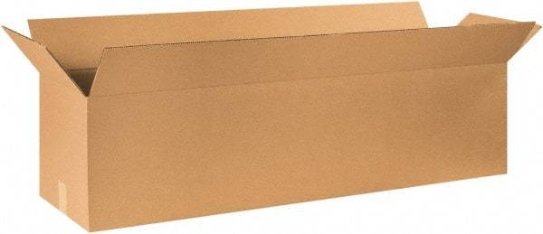 Made in USA - 16" Wide x 48" Long x 16" High Rectangle Corrugated Shipping Box - 1 Wall, Kraft (Color), 65 Lb Capacity - All Tool & Supply