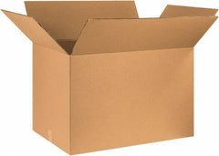 Made in USA - 24" Wide x 36" Long x 24" High Rectangle Heavy Duty Corrugated Box - 2 Walls, Kraft (Color), 100 Lb Capacity - All Tool & Supply