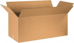 Made in USA - 16" Wide x 36" Long x 16" High Rectangle Corrugated Shipping Box - 1 Wall, Kraft (Color), 65 Lb Capacity - All Tool & Supply