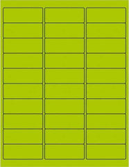 Tape Logic - 2-5/8" Long, Fluorescent Green Paper Laser Label - For Laser Printers - All Tool & Supply